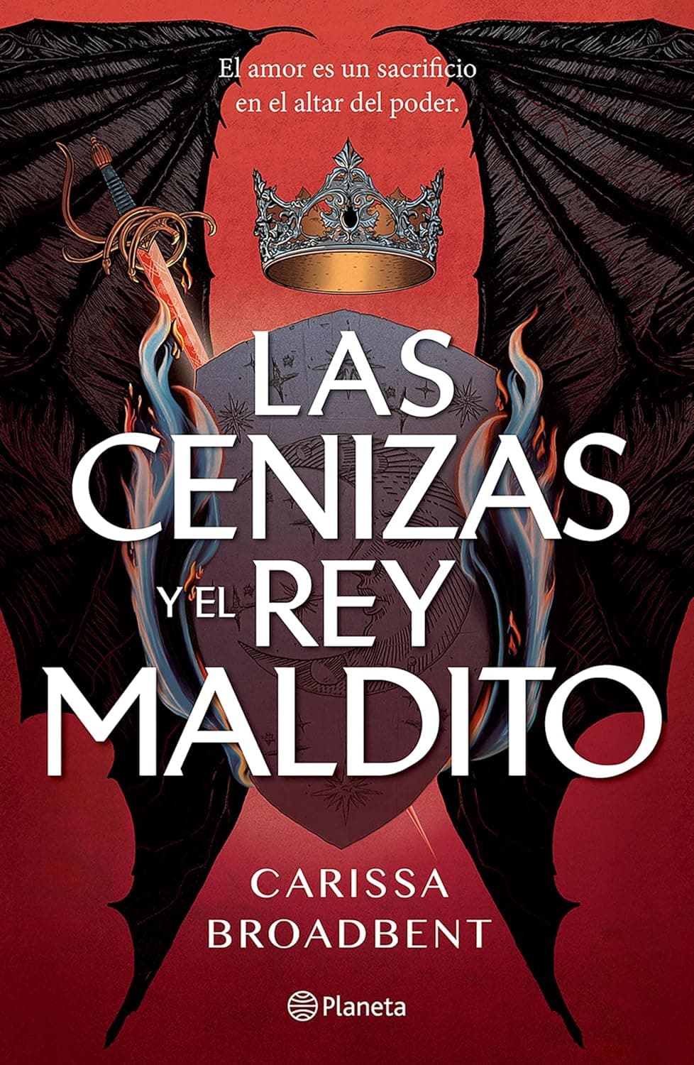 Cover of Las cenizas y el rey maldito by Carissa Broadbent
