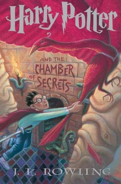 Cover of Harry Potter and the Chamber of Secrets by J.K. Rowling